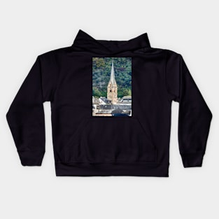 Church along The Rhine Kids Hoodie